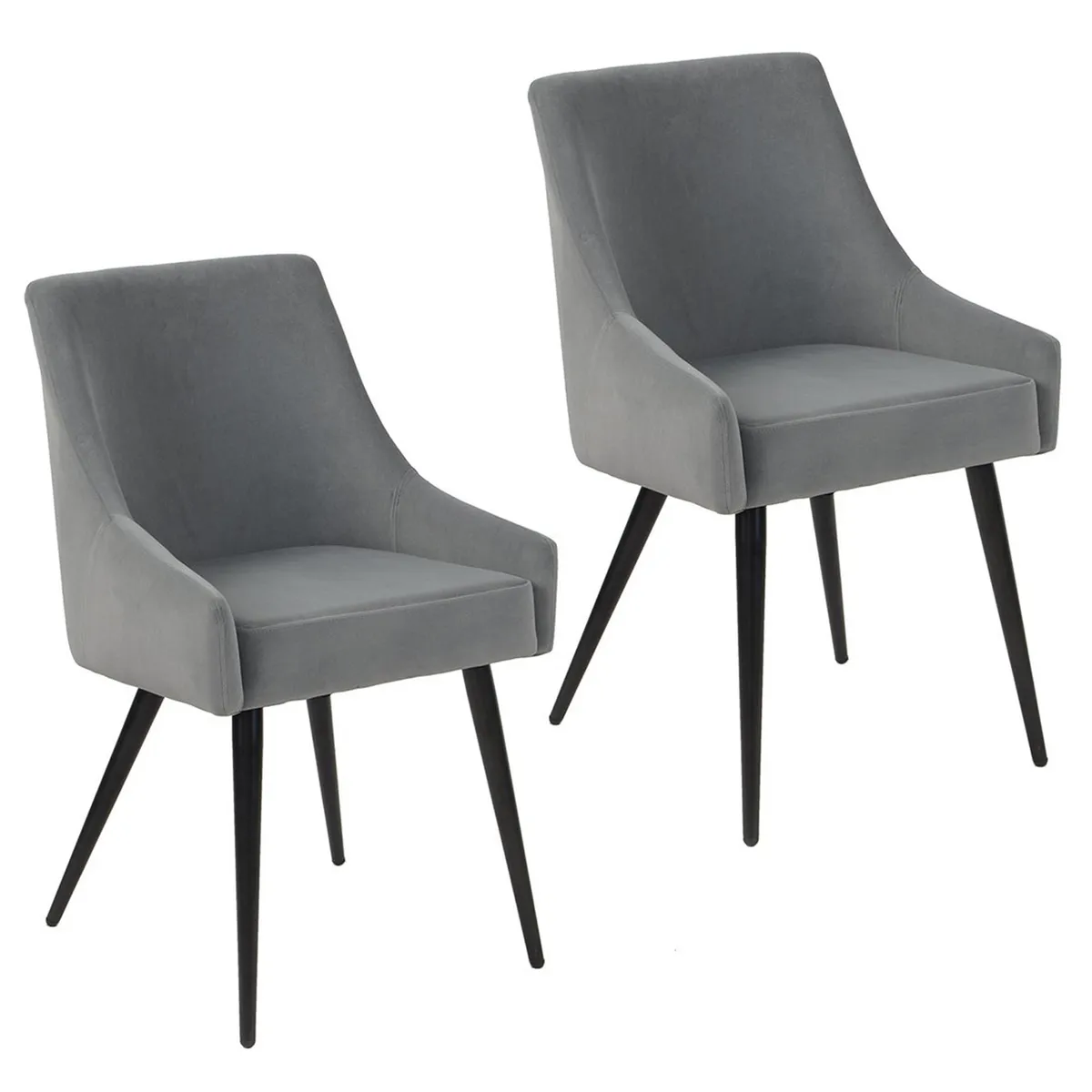 NOVAHUS - Pack 2 Sillas Comedor Jean Gris