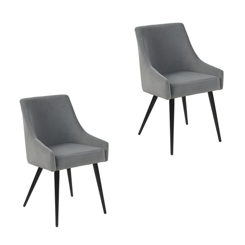 NOVAHUS - Pack 2 Sillas Comedor Jean Gris