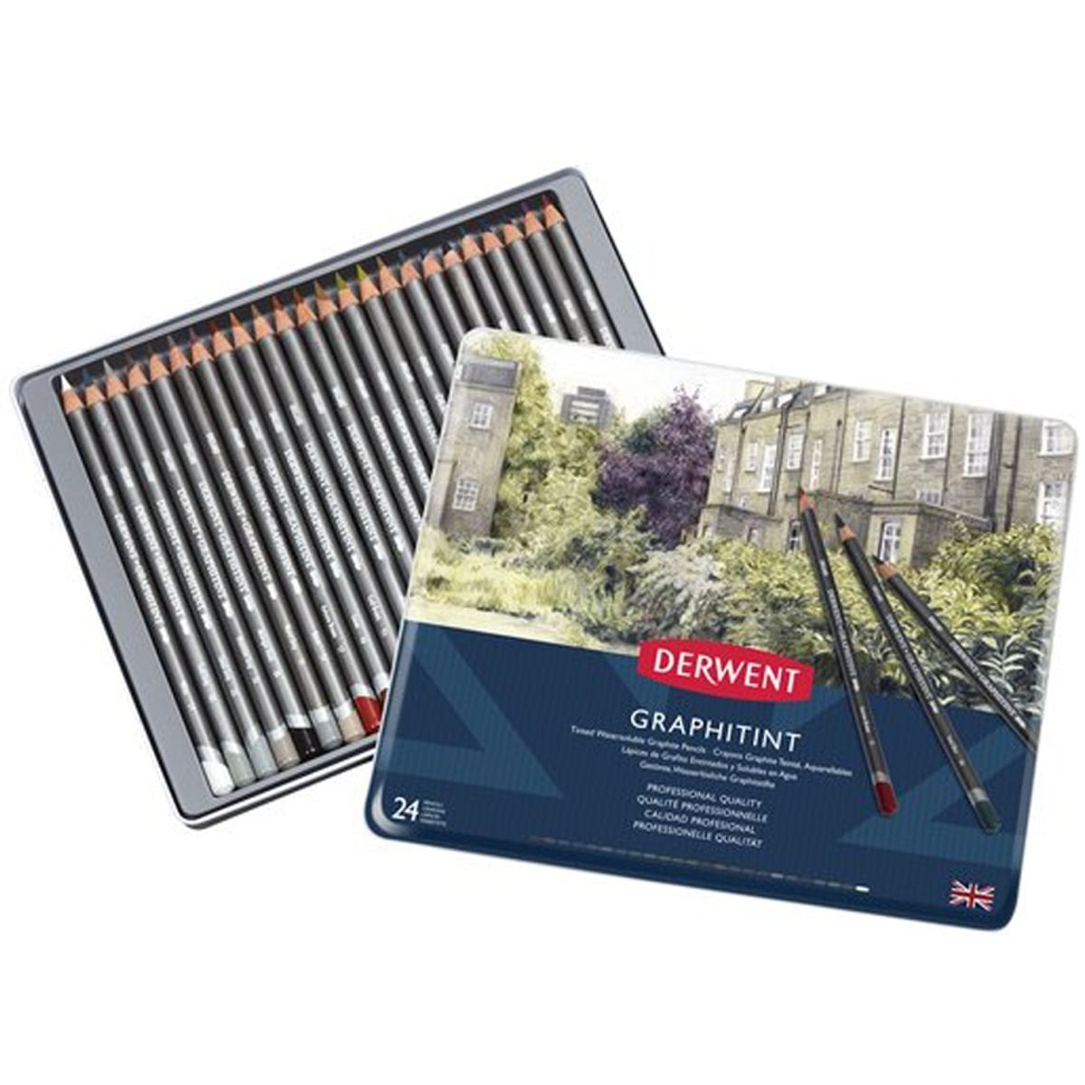 DERWENT - Lápices Grafito Colores Graphitint Derwent Set 24