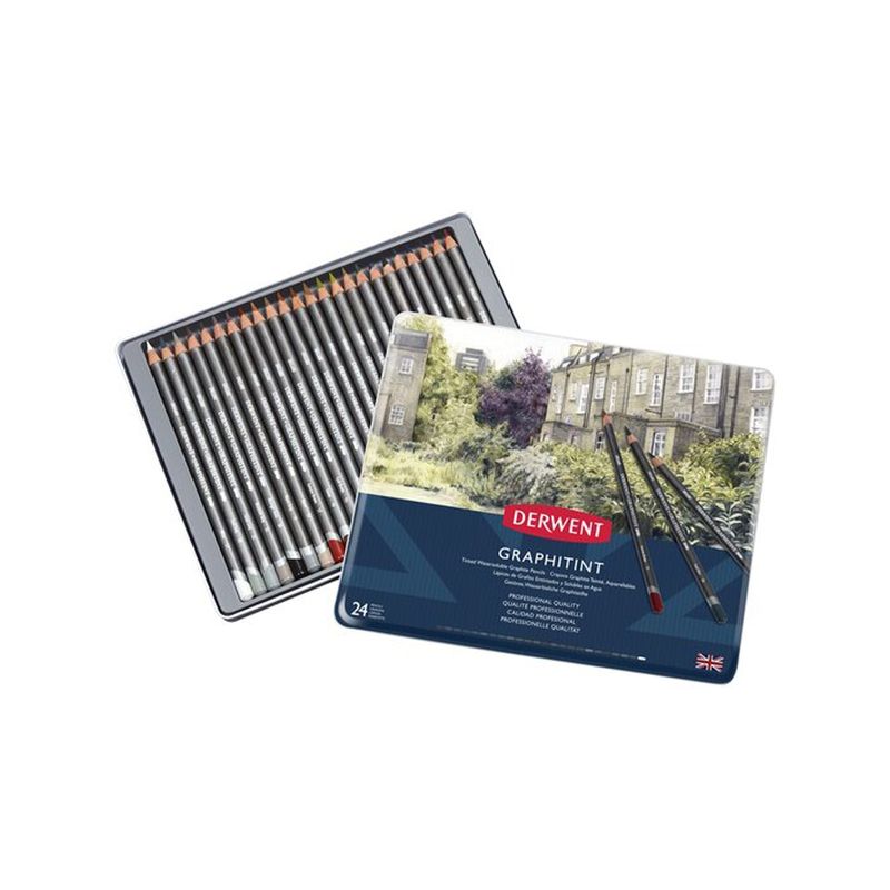 DERWENT - Lápices Grafito Colores Graphitint Derwent Set 24