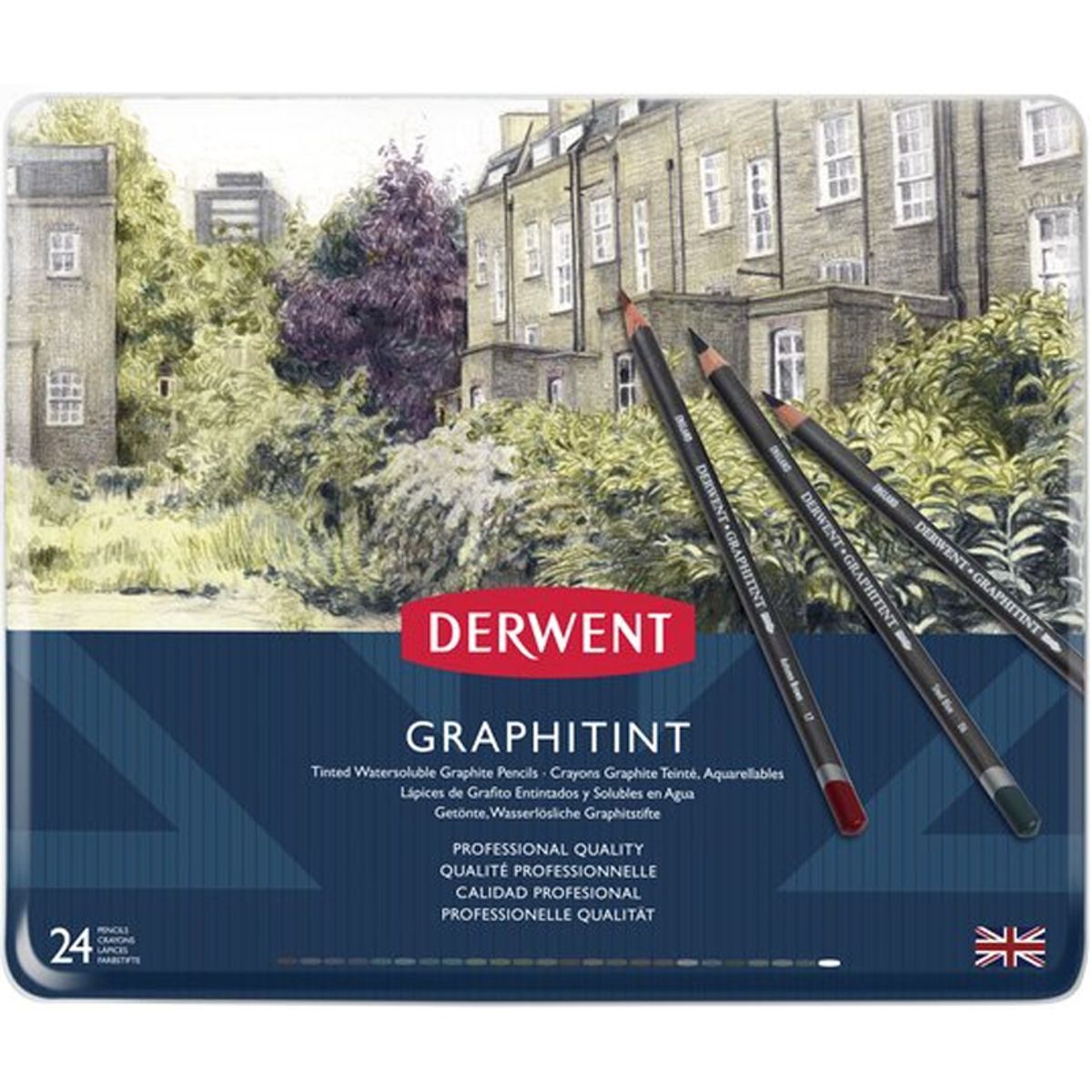 DERWENT - Lápices Grafito Colores Graphitint Derwent Set 24