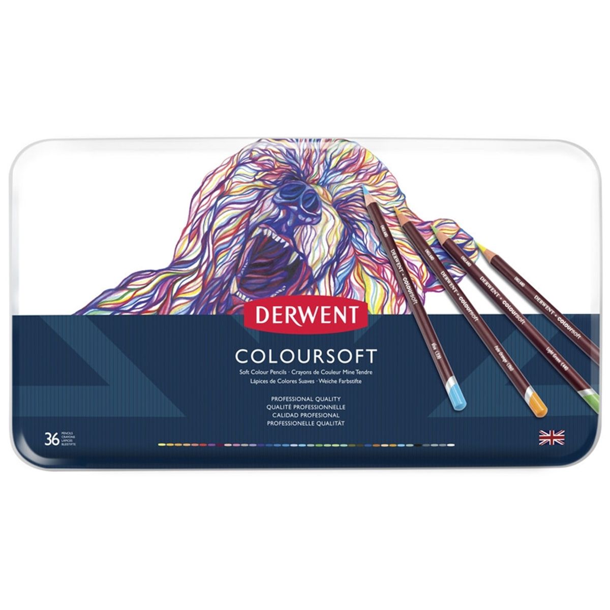 DERWENT - Lápices De Colores Coloursoft Derwent Set 36