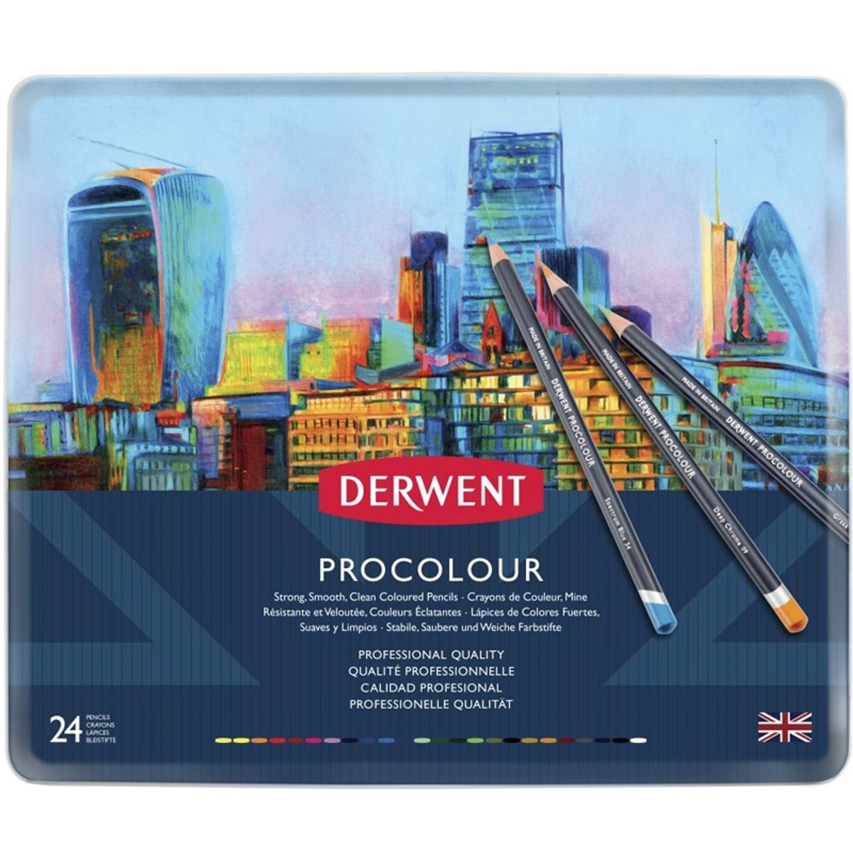 DERWENT - Lápices de Colores Procolour Derwent Set 24