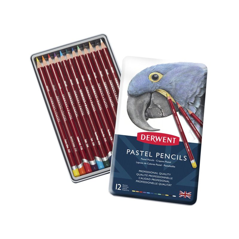 DERWENT - Lápices Pastel Derwent Set 12 Colores