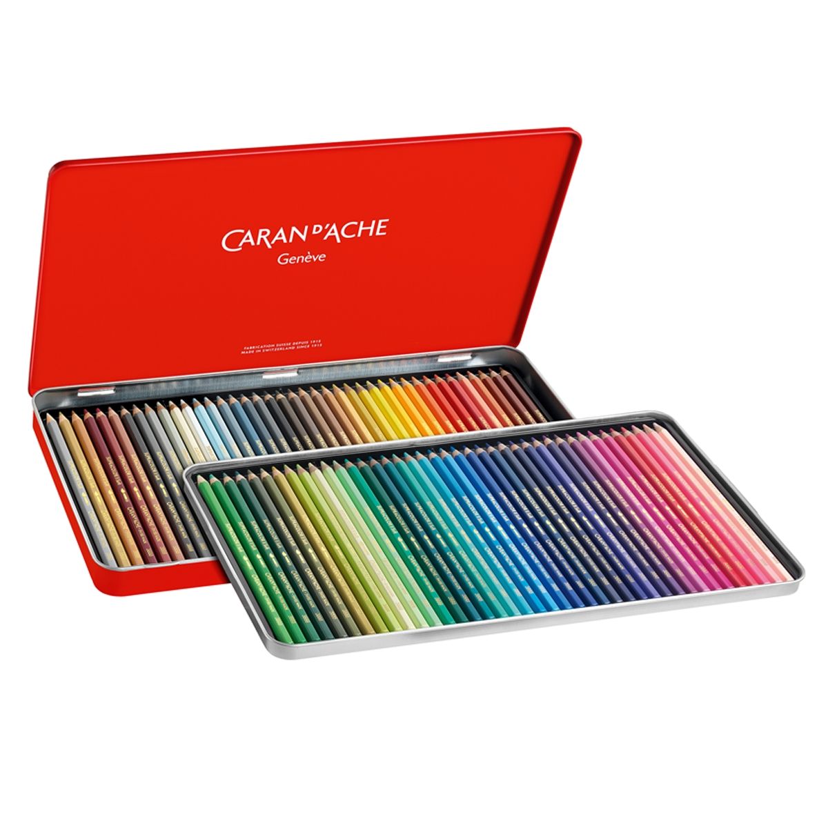CARAN D'ACHE - Lápices Acuarela Supracolor Caran d Ache 80 Colores