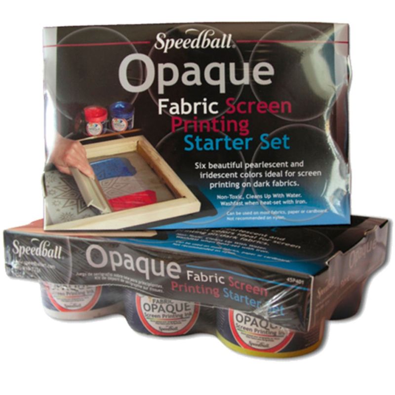 SPEEDBALL - Tinta Para Serigrafía sobre Tela Opaca Speedball 6 Colores