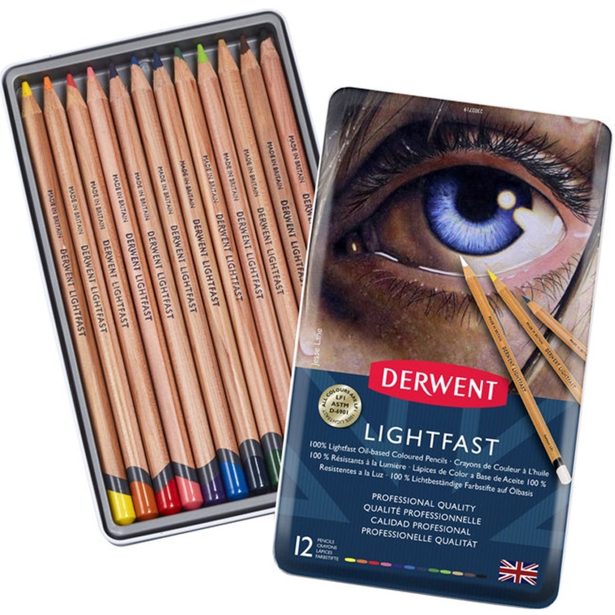 DERWENT - Lápices De Colores Lightfast Derwent Set 12