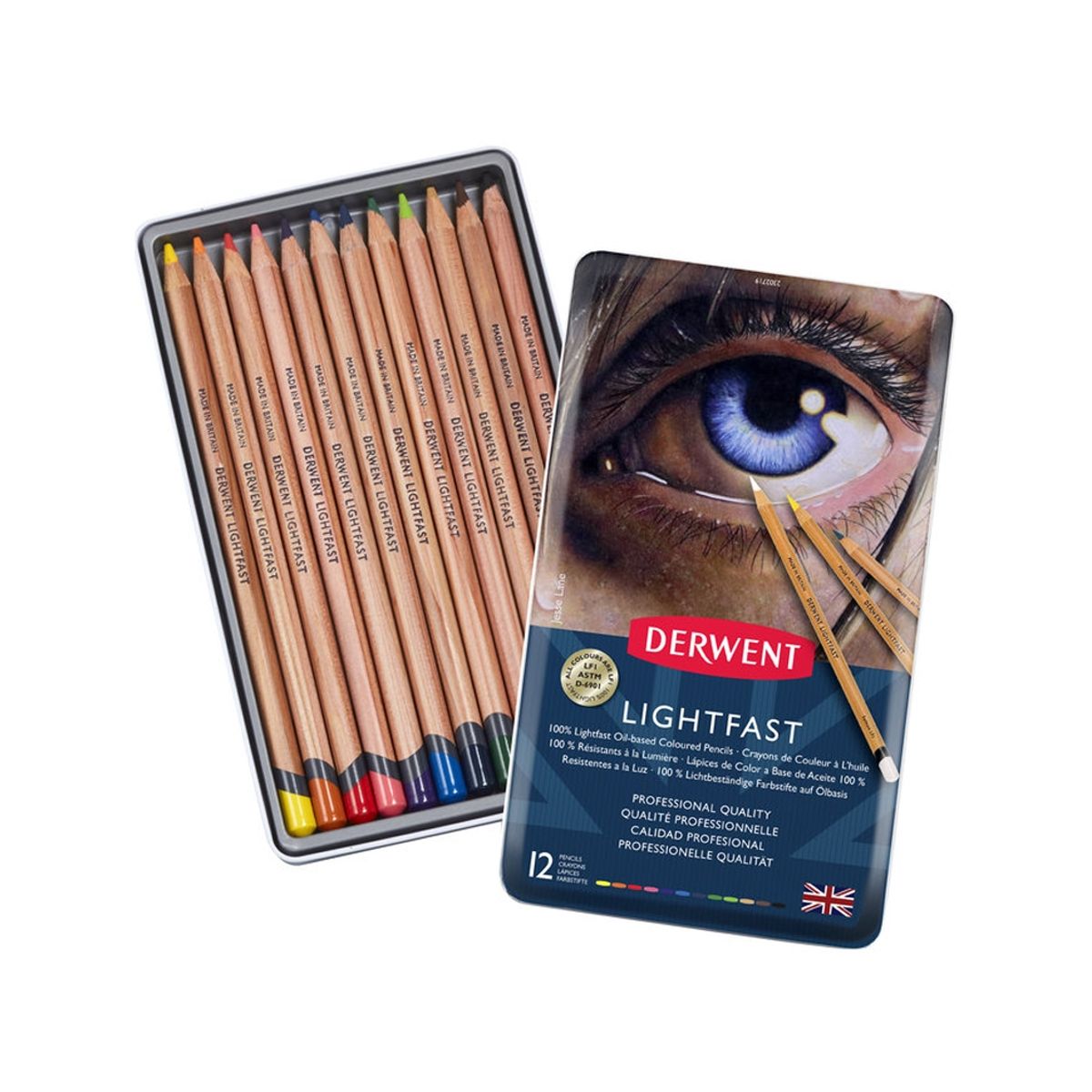 DERWENT - Lápices De Colores Lightfast Derwent Set 12