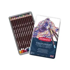 DERWENT - Lápices De Colores Coloursoft Set 12