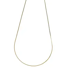 ANDREA COGGIOLA JOYAS - Cadena Cuadrada Brillante Enchapado Oro 18K 45cm