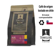 TRAVELERS COFFEE - Café en Grano Molido - Tolima Colombia 250g