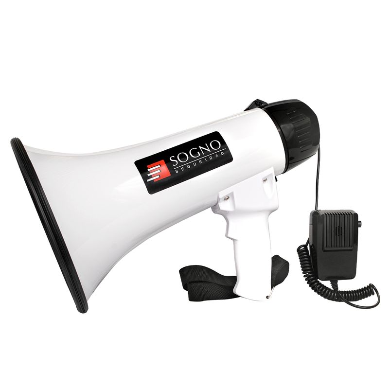 SOGNO - Megáfono Sogno 30W Recargable Rango 500m con Puerto USB