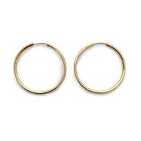 Aros Argolla 34mm Enchapado Oro 18K