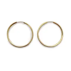 ANDREA COGGIOLA JOYAS - Aros Argolla 34mm Enchapado Oro 18K