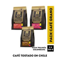 Packs Café Trilogía de Colombia en grano 250g C/U