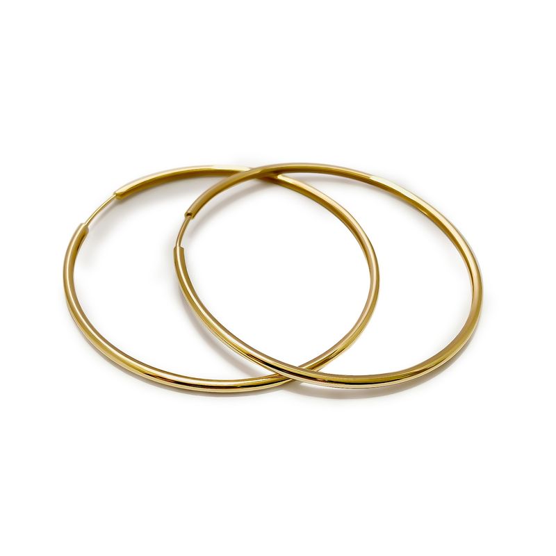 ANDREA COGGIOLA JOYAS - Aros Argolla 50mm Enchapado Oro 18K