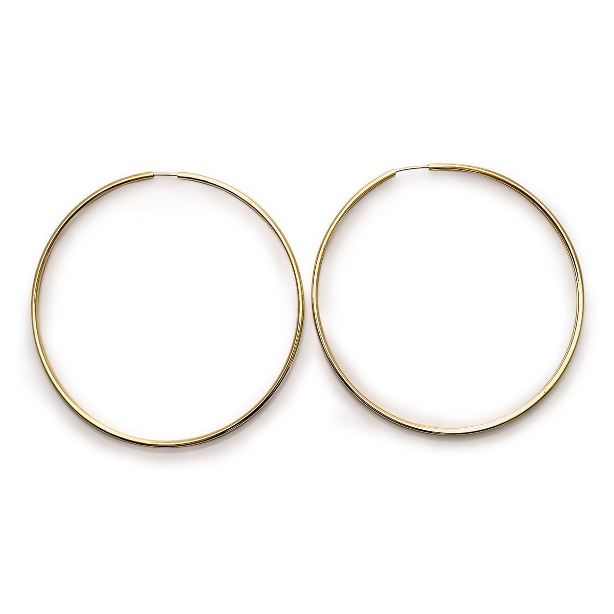 ANDREA COGGIOLA JOYAS - Aros Argolla 75mm Enchapado Oro 18K