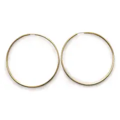 ANDREA COGGIOLA JOYAS - Aros Argolla 75mm Enchapado Oro 18K