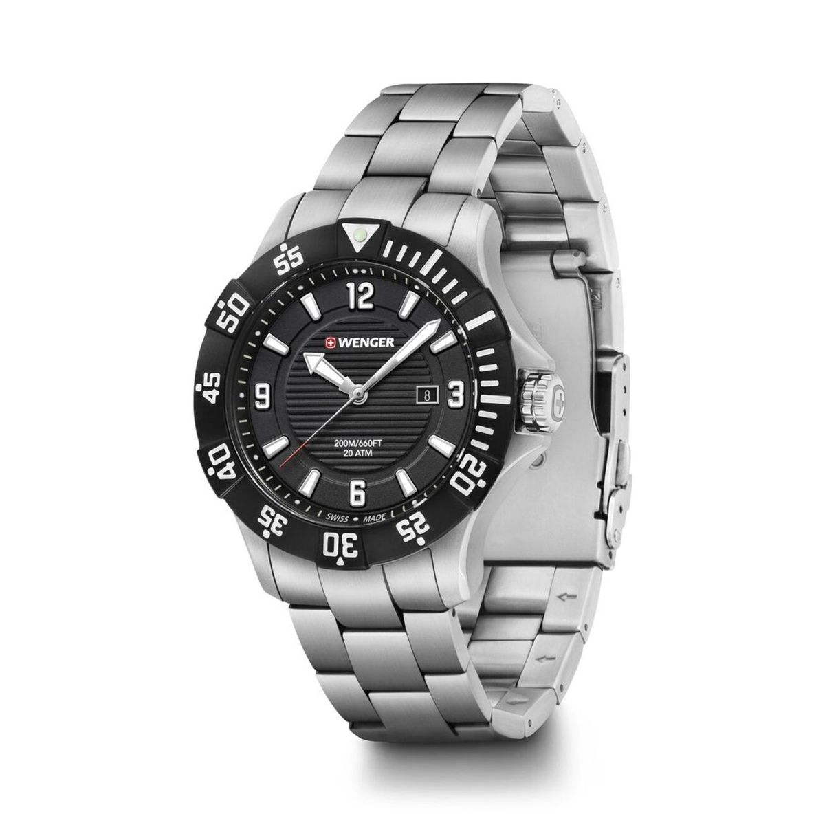 WENGER - Reloj Seaforce correa de acero inoxidable Wenger