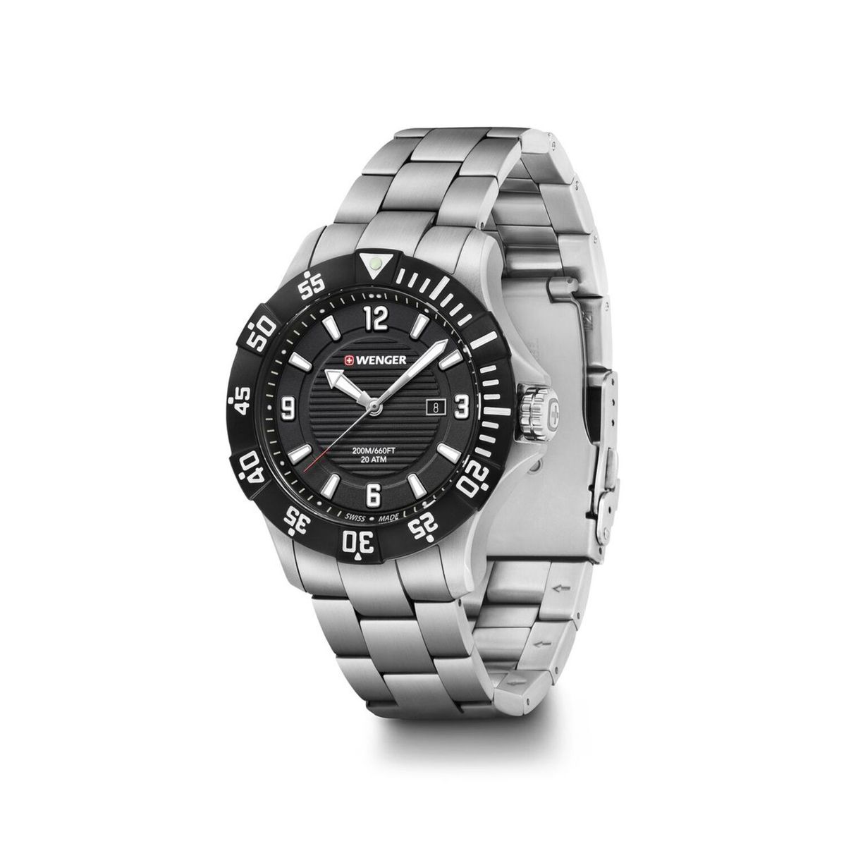WENGER - Reloj Seaforce correa de acero inoxidable Wenger