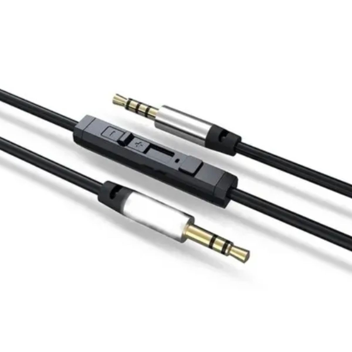 GENERICO - Cable Auxiliar Con Regulador De Volumen Y Micrófono 3.5