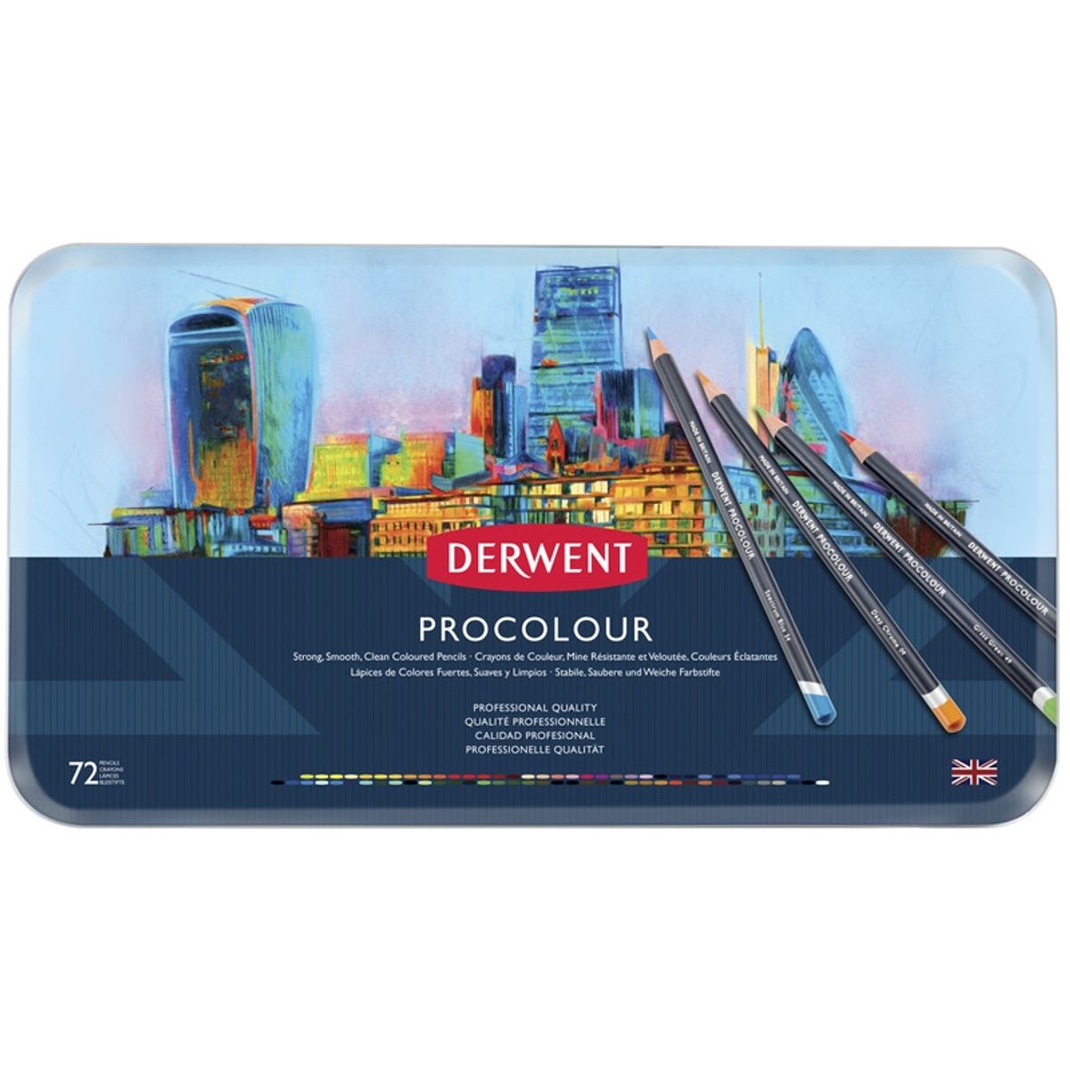 DERWENT - Lápices de Colores Procolour Derwent Set 72