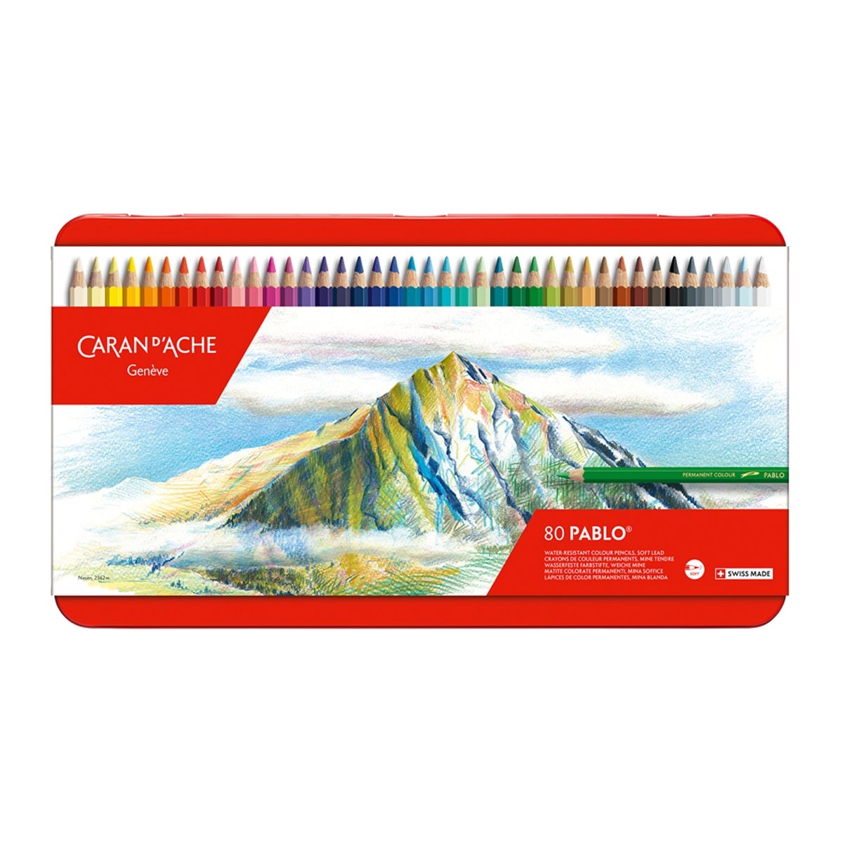 CARAN D'ACHE - Lápices de Colores Pablo Caran d Ache Set 80