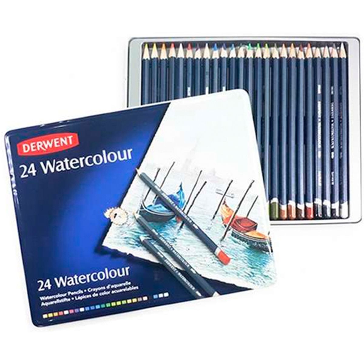 DERWENT - Lápices De Colores Acuarelables Derwent Set 24