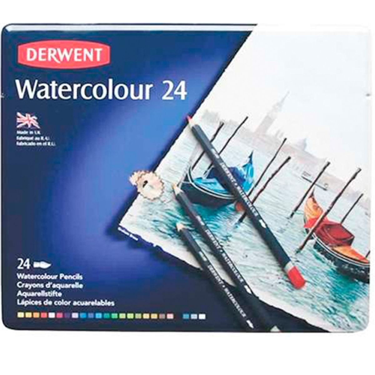 DERWENT - Lápices De Colores Acuarelables Derwent Set 24