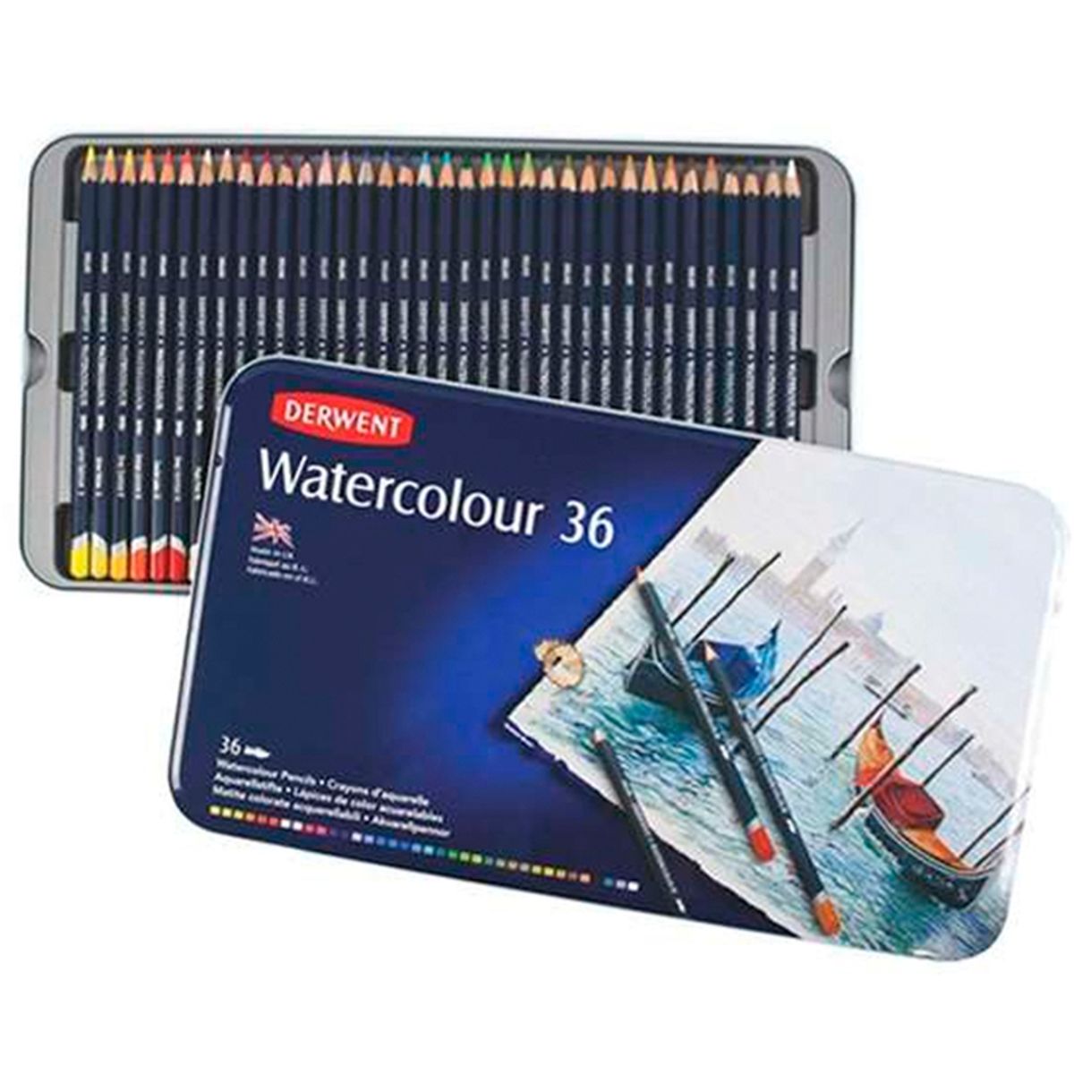 DERWENT - Lápices De Colores Acuarelables Derwent Set 36