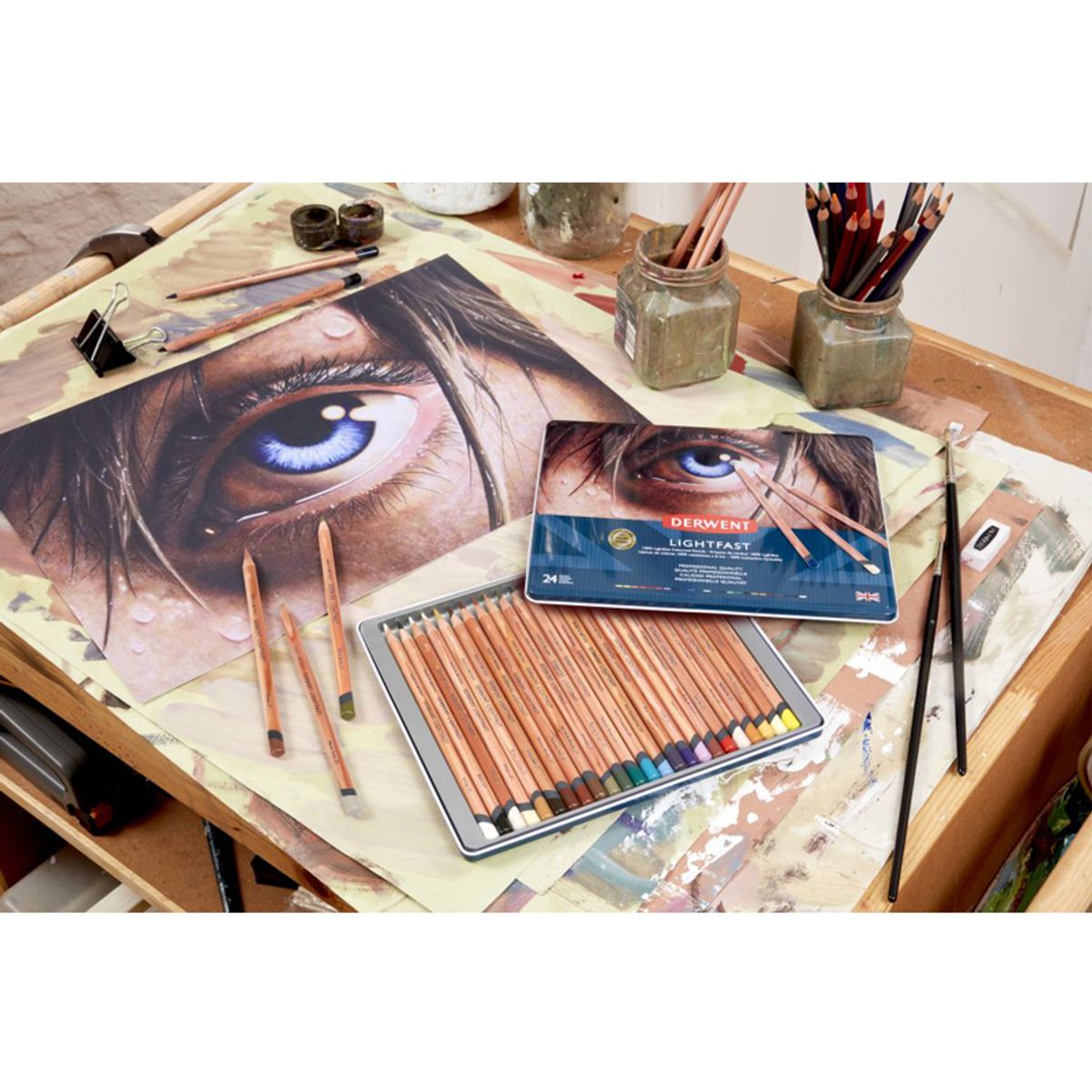 DERWENT - Lápices De Colores Lightfast Derwent Set 24