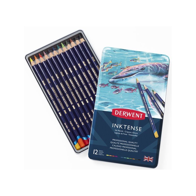 DERWENT - Lápices De Tinta Inktense Derwent Set 12 Colores