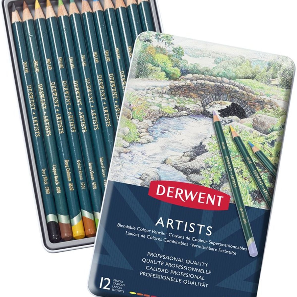 DERWENT - Lápices De Colores Artists Derwent Set 12