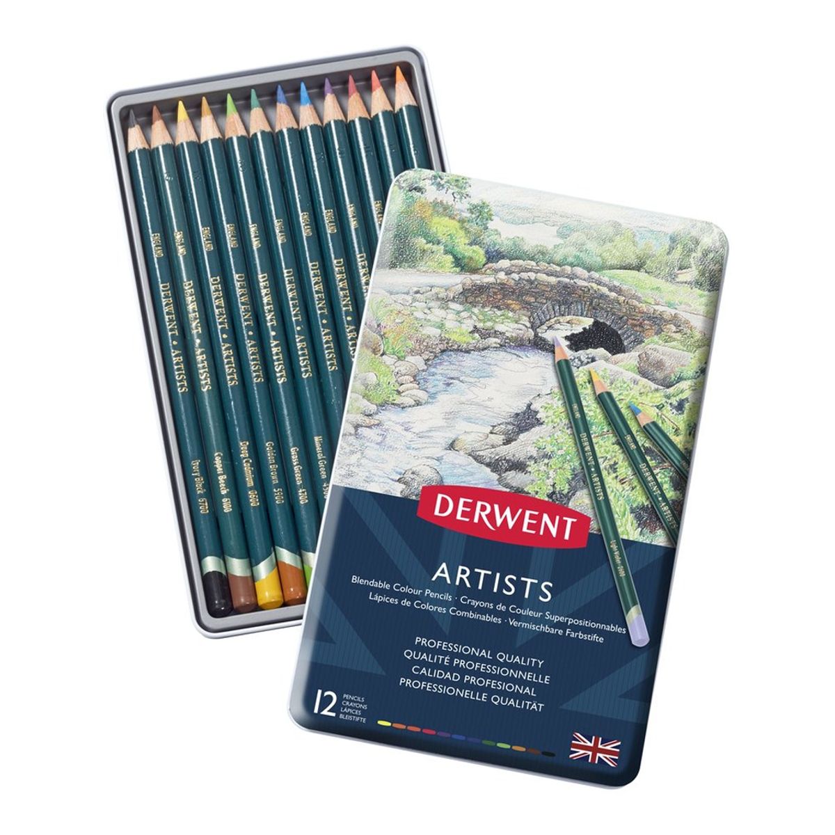 DERWENT - Lápices De Colores Artists Derwent Set 12