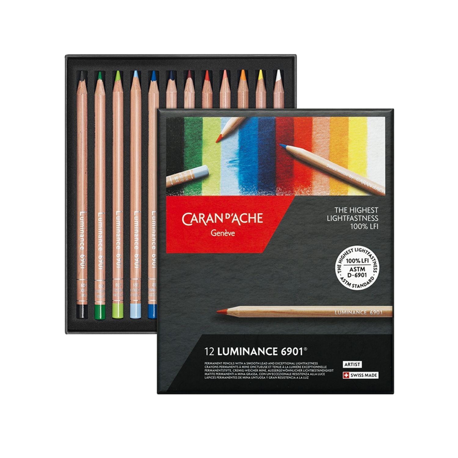 Lápices Luminance 6901 Caran D Ache Set 12 Colores | Sodimac Chile