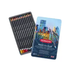 DERWENT - Lápices de Colores Procolour Set 12