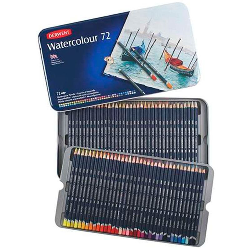 DERWENT - Lápices De Colores Acuarelables Derwent Set 72