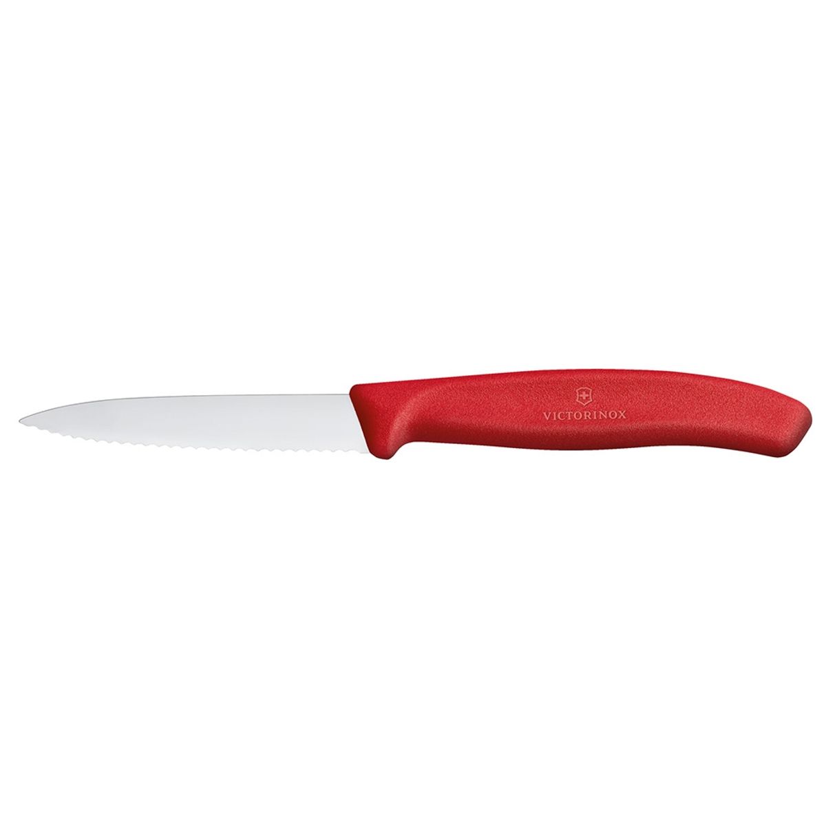 VICTORINOX - Cuchillo Verdura Swiss Classic color Rojo. Hoja 8 cm. Victorinox