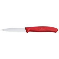 Cuchillo Verdura Swiss Classic color Rojo. Hoja 8 cm.