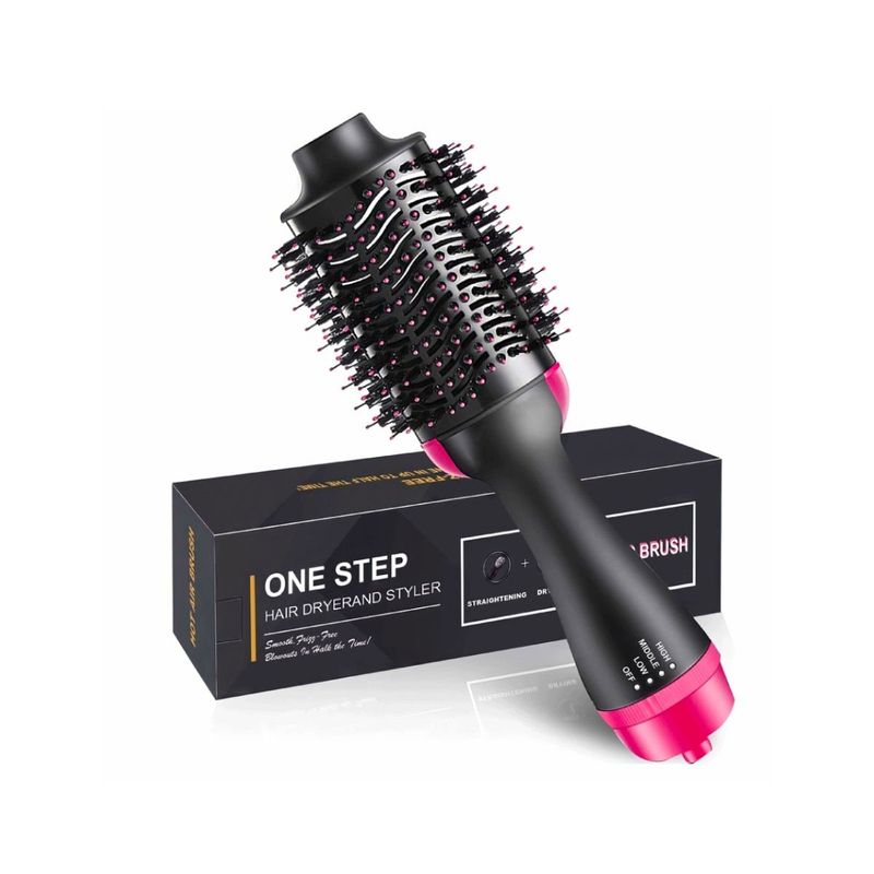 CHILE TENDENCIA - Cepillo Alisador Eléctrico Secador Anti Frizz Cepillo 3 En 1