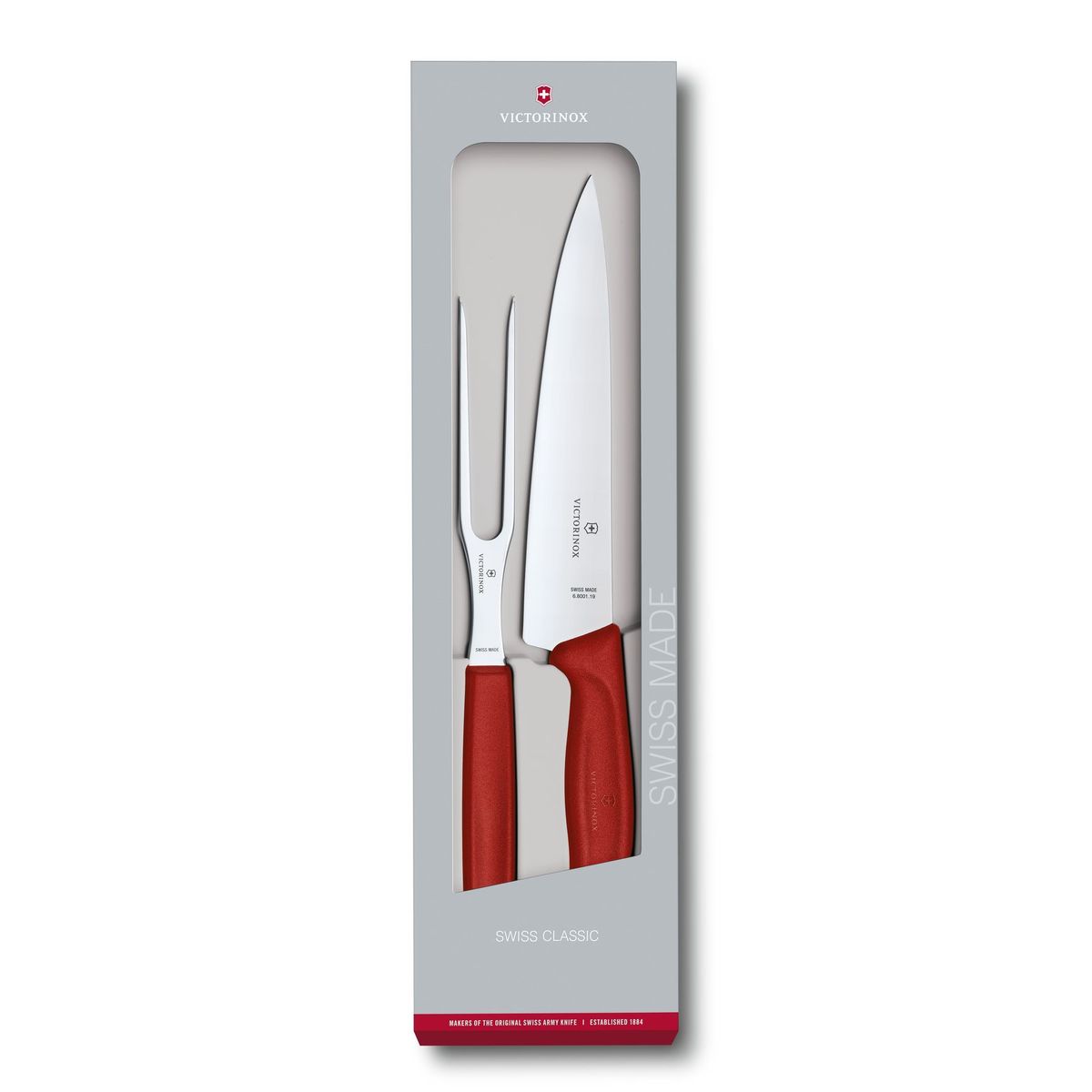 VICTORINOX - Juego para trinchar Swiss Classic Rojo Victorinox