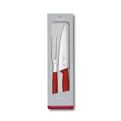 VICTORINOX - Juego para trinchar Swiss Classic Rojo