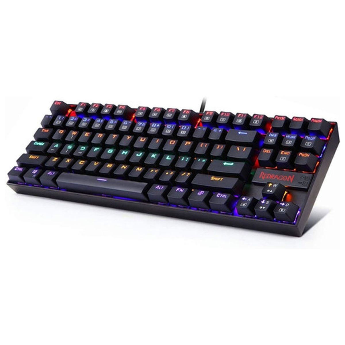 REDRAGON - Teclado Mecanico Kumara Black K552 RGB Español Switch Blue