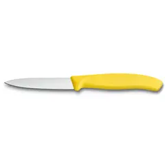 VICTORINOX - Cuchillo mondador Swiss Classic color Amarillo. Hoja 8 cm.