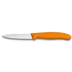 VICTORINOX - Cuchillo mondador Swiss Classic color Naranjo. Hoja 8 cm.