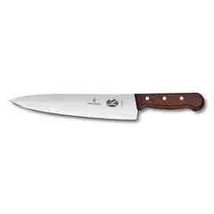 VICTORINOX - Cuchillo Cocina Rosewood color Café. Hoja 25 cm.