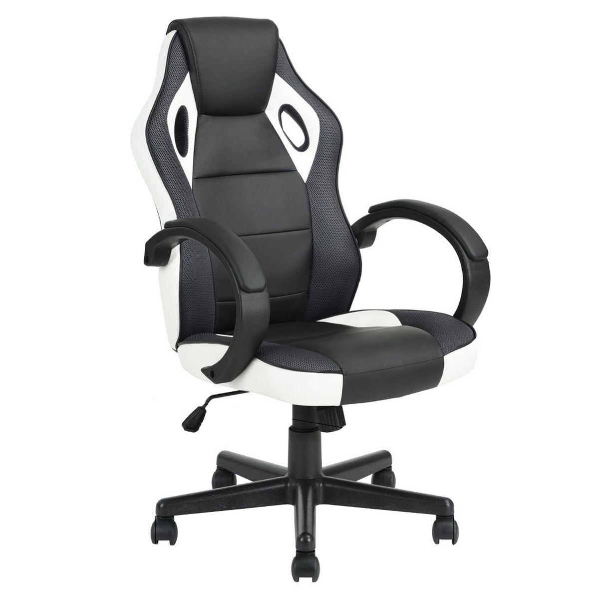 NOVAHUS - Silla Gamer PU Ergonómica Blanco