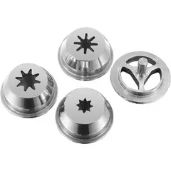 ECOBECK - KIT ACCESORIOS PARA CHURROS EMBUTIDORAS ACERO INOXIDABLE 4 piezas