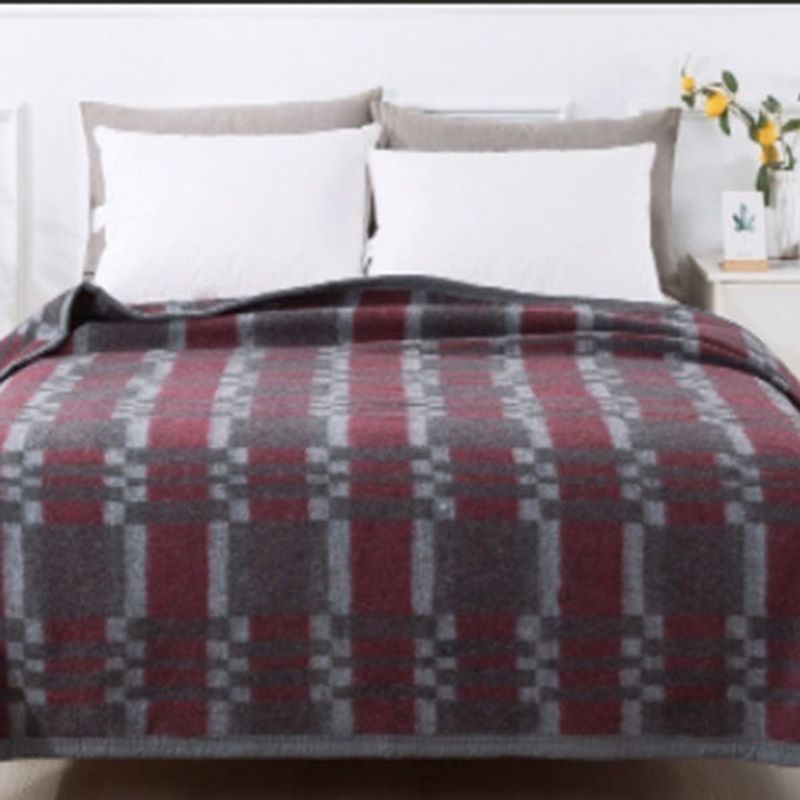 CHANTILLY - Frazada Térmica Jacquard Roja 2 Plazas