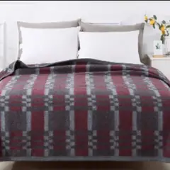 CHANTILLY - Frazada Térmica Jacquard Roja 2 Plazas